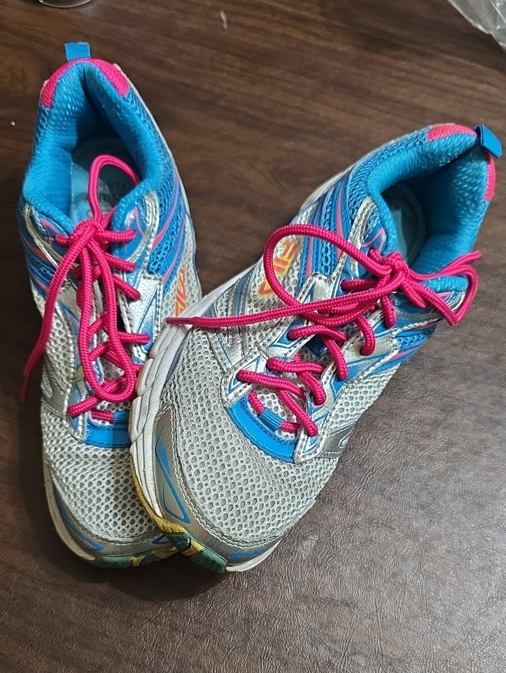 Fila Women's Athletic Sneakers in Blue and Pink